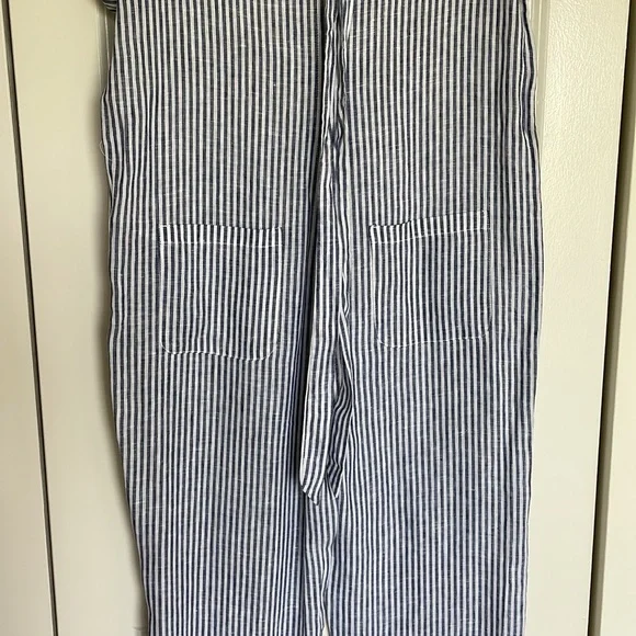Cartonnier Striped Linen Conductor Boiler Jumpsuit 🚂 - Picture 4 of 6